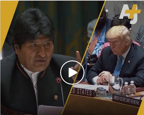 You are currently viewing Le président bolivien Evo Morales s’est payé Donald Trump
